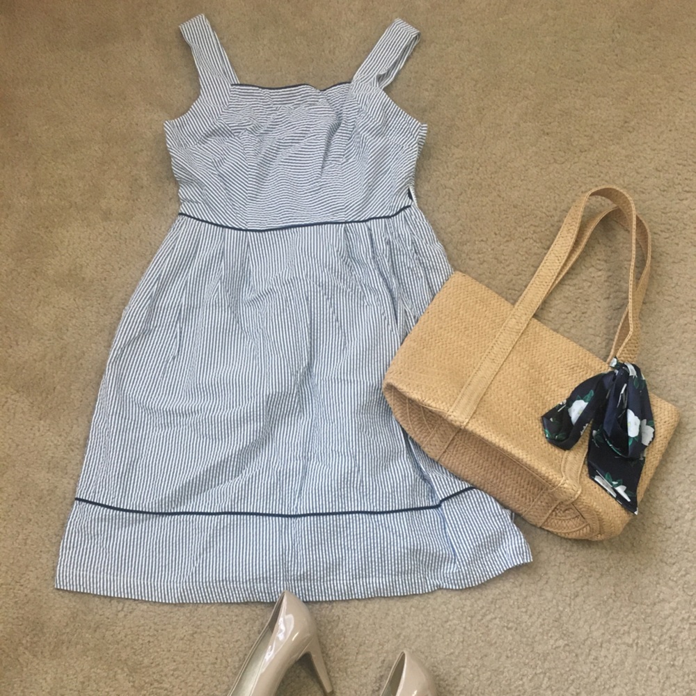Chambray Lands End Size 4 dress